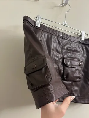 LPA Geronimo Faux Leather Mini Skirt XS thumbnail 5