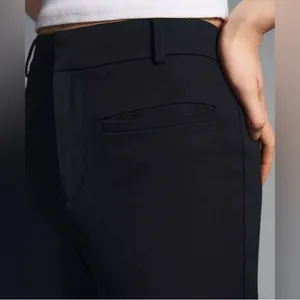 Anthropologie Maeve Black The Essential Slim Kick Flare Pants Size 16 thumbnail 5
