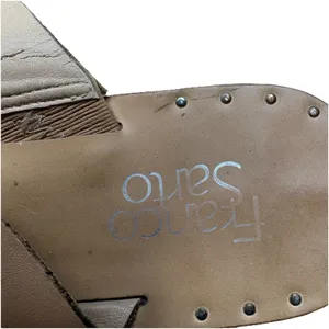 Franco Sarto Leather H-Style Slide Sandals Cognac Tan Women’s Size 9 thumbnail 2