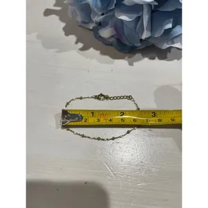 Gold Beaded Bracelet‎ Delicate Chain Bracelet Adjustable Extender Jewelry thumbnail 4