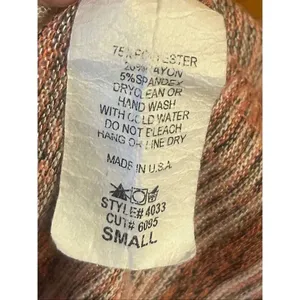 Entro Women’s Open Front Hooded Lightweight Cardigan Orange Cream Size Small (57 thumbnail 4