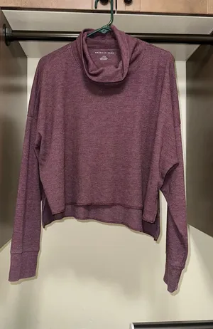 American Eagle Cropped Oversized Sweater thumbnail 1