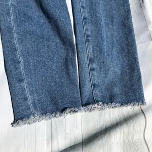 Good American NEW Skinny Jeans Raw Hem Blue Denim Size 6 / 28 Waist thumbnail 3
