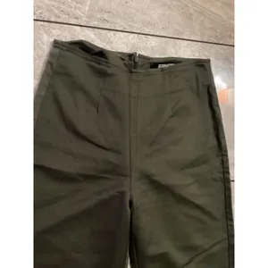 Reformation Olive Green High Waisted Straight Leg Pants Size 2P thumbnail 2