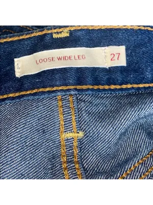 $108 Levi’s Woman’s Premium Loose Wide Leg Denim Jeans,Size 27 thumbnail 11
