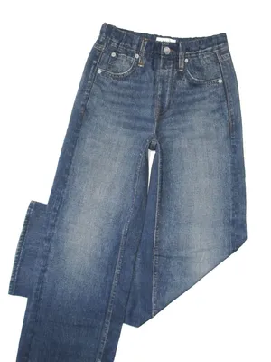 NWT rag & bone Miramar Wide Leg in Lenox Phot-Printed Faux Jean Sweat Pants XXS thumbnail 8