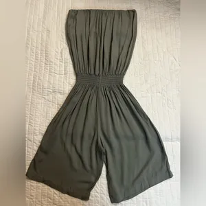 YFB Young Fabulous and Broke sage green strapless romper nwt thumbnail 2