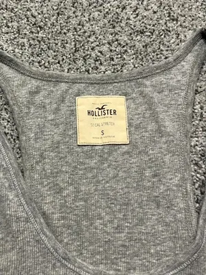 Y2K grey hollister tank top thumbnail 3