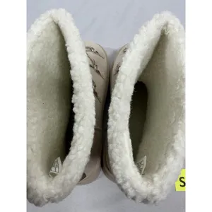 Womans Excellent Cond. Tuopin Classic Platform Lace Up Mini Snow Boots 8 Beige thumbnail 5