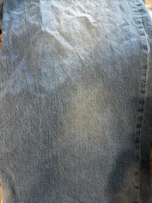 Zara Light Blue Distressed Wide-Leg Jeans thumbnail 12