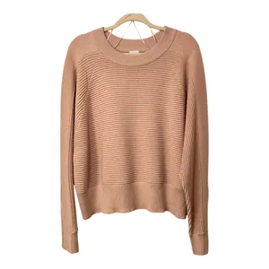 NWT Women's FLX Raglan Ottoman Stitch Pullover Sweater in Ballet Pink Size XXL thumbnail 3