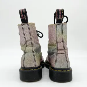 Dr Martens Womens‎ Combat Boots Size 5 Glitter Punk Rave Alt Festival Goth thumbnail 5