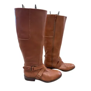 Nine West Womens Brown Knee-High Riding Leather Boots 6.5M SKU 7435 thumbnail 5