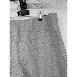 DKNY Wide leg Pants Gray Plaid Womens Size 16 thumbnail 5