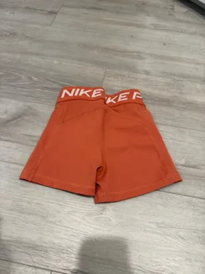 Orange Nike Pro Shorts thumbnail 2