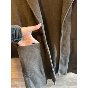 Quince Organic cotton knit blazer Heather brown size M cardigan open thumbnail 9