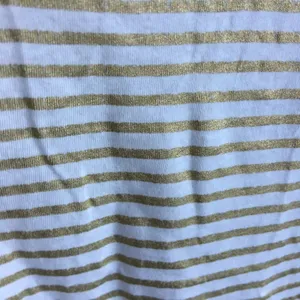 J. Crew Gold & Cream Three Quarter Boat Blouse Top Shirt Small thumbnail 5