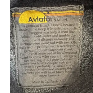 Aviator Nation Tribe of Peace Crewneck Sweatshirt Size Small thumbnail 5