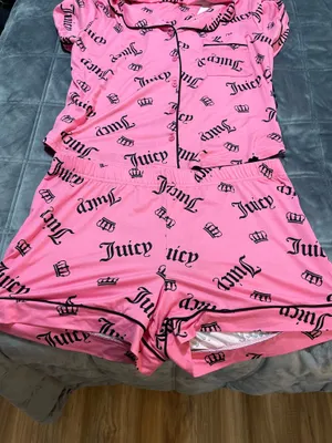 Brand New Juicy Couture Pajama Set Top & Shorts US M thumbnail 4