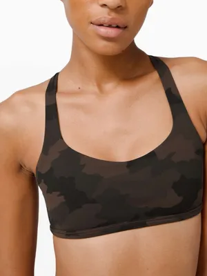 Lululemon Free To Be Bra Wild Camo Brown Bra - Size 6 ( No Tag size-Yes Dot Size thumbnail 3