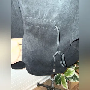 Blank NYC Domino Vegan Suede Draped Moto Style Jacket thumbnail 12