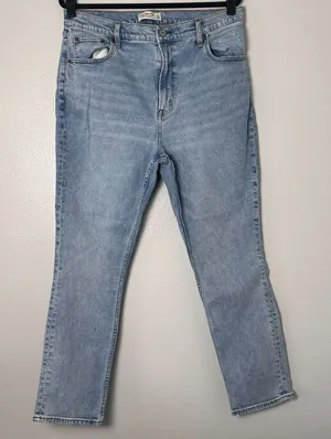 Abercrombie & Fitch Size 33/16S Womens Jeans 90s Slim Straight Ultra High Rise‎ thumbnail 1