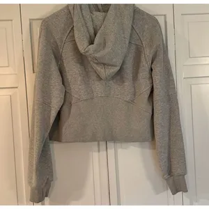 Trendy Queen grey scuba cropped quarter zip hoodie sweatshirt M thumbnail 13