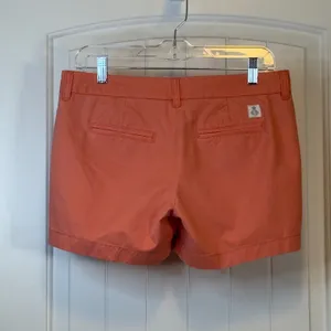 Tommy Hilfiger 4 Womens Coral Chino Shorts Coastal Mid Rise Preppy Summer Khaki thumbnail 3