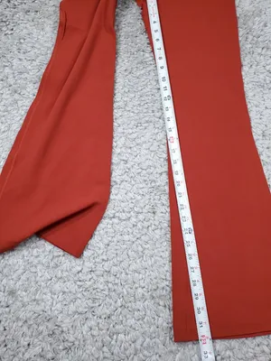 Lululemon Groove Super High Rise Flared Pants Nulu Size 8 Regular Cayenne Red thumbnail 7