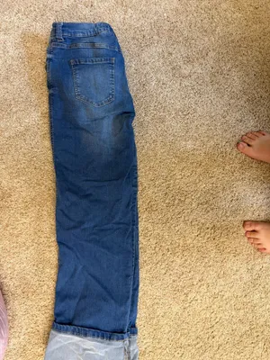 Love trend cuffed jeans Blue Size 10 thumbnail 3