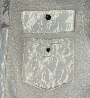 Cream fuzzy jacket Size XL thumbnail 3