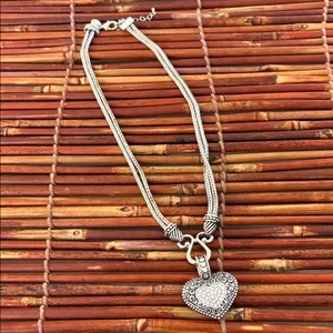 Lia Sophia Silver-Tone Filigree Heart Pendant Necklace 17”-20-25” thumbnail 4