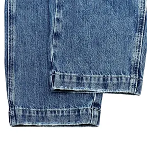 Madewell‎ Straight-Leg Jean Overalls XXS Hickory Wash Faded Denim Cropped Length thumbnail 8