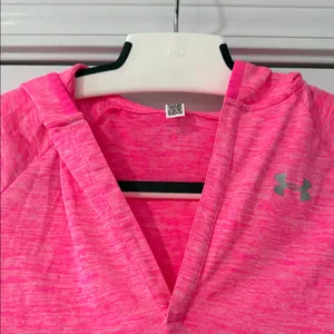 Under Armour Vivid Pink Pullover Hoodie thumbnail 2
