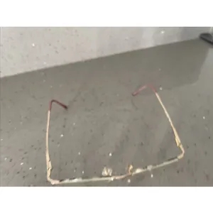 Nine West 21 Eyeglasses Frames ONLY 46-19-130 7FX Gold half rim pink tortoise thumbnail 2