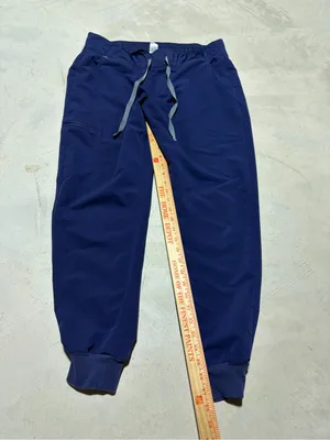 Figs Navy Blue Drawstring scrub Jogger Pants large thumbnail 5