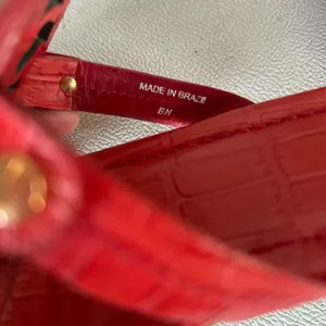 Tory Burch Red Embossed Leather Sandals thumbnail 5