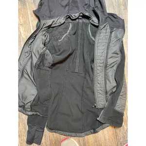 Lululemon‎ Fleecy Keen Quilted Fleece Hooded Jacket Black Womens Size 4 FLAW** thumbnail 9