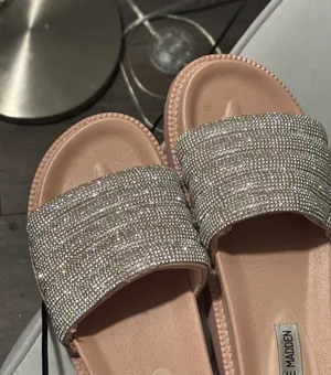 Steve Madden sandals or rhinestones size 8 thumbnail 2