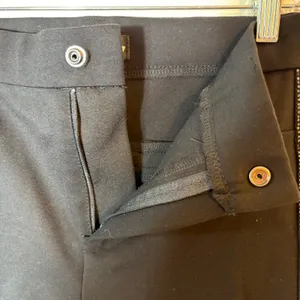 Zara Black Pants Rhinestone Trim High Rise Slim‎ Fit Casual Trousers Size Medium thumbnail 6