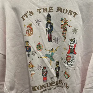 Truself Women's Pink Holiday Graphic Sweater thumbnail 2
