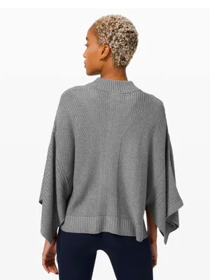 Lululemon Softer Still Wrap Cashmere Blend Zip Up Cardigan Size Medium Large thumbnail 15