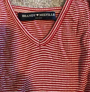 Brandy Melville Striped Crop Top thumbnail 3