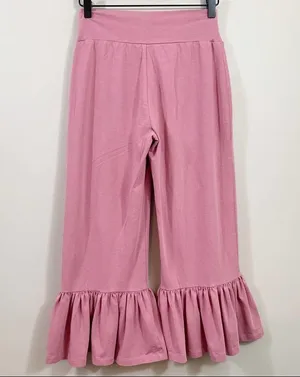Matilda Jane Shaved Ice Big Ruffles Mauve Cropped Pants thumbnail 6