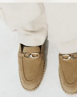 New Zara Espadrille Suede Ornament Loafer Slip On Eu 40 Us 9 thumbnail 1
