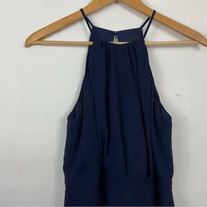 Lulus Navy Blue‎ Sleeveless Midi Dress Size Small thumbnail 2