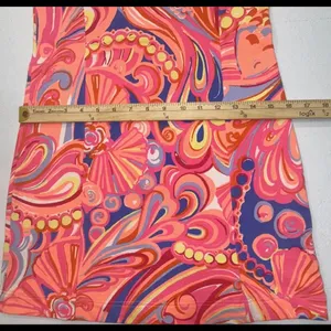 Lilly Pulitzer Multi Reef Retreat Whiting Shift Dress Stretch Terry Knit XS thumbnail 5