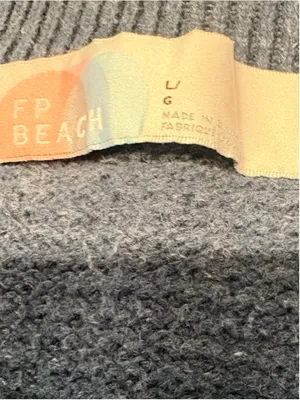 Free People Beach Hailee Sweater Set Size L Navy Blue thumbnail 5
