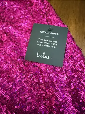 Lulus Magenta Sequin Lace-Up Maxi Dress Size M NWT thumbnail 13