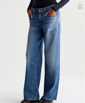 NWT AG Adria jeans size 28 low rise wide leg thumbnail 2